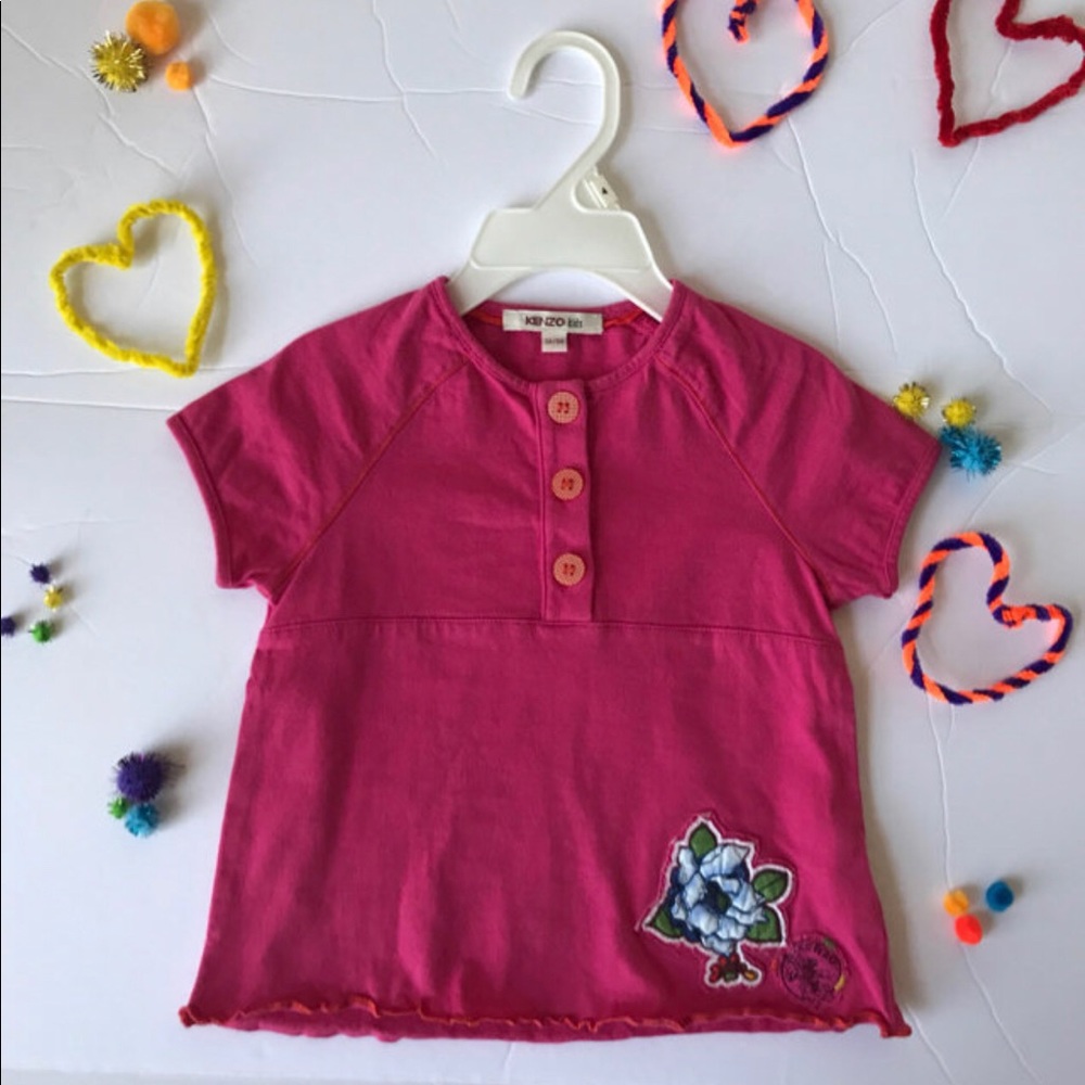 Kenzo Raspberry Girls Top Size 3